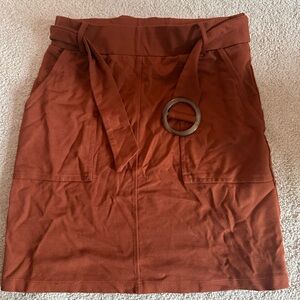 Orange Altard State Belted Skirt